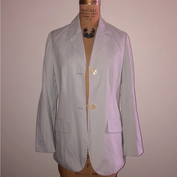 D&G DOLCE&GABBANA] Icy Grey Slim Jacket with pockets - Picture 1 of 14